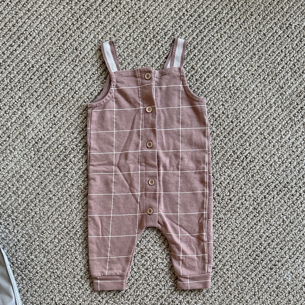 Stylish Kids Brown Checkered Romper